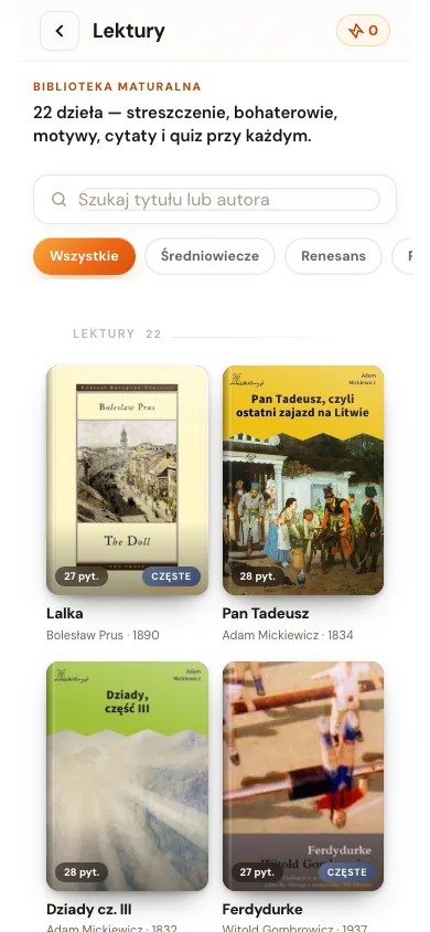Lista lektur z okładkami